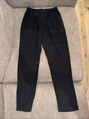 Forever 21 Black High-Waist Tailored Pants